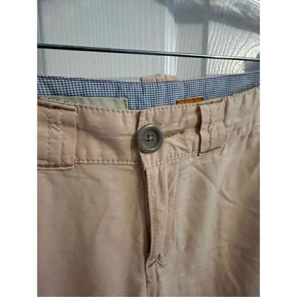 Pilcro Anthropologie Light Pink Cotton Flare Pants. #26. 15" waist - Picture 5 of 11